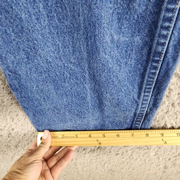 Wrangler Jeans Mens 36x36 Blue Cotton Mid Rise Bootcut *GUC* - Picture 8 of 11